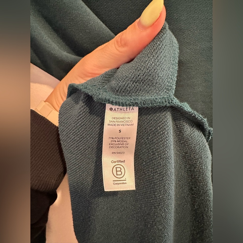Athleta CIRCA TRACK SWEATSHIRT DRESS, Size Small - Picture 4 of 8
